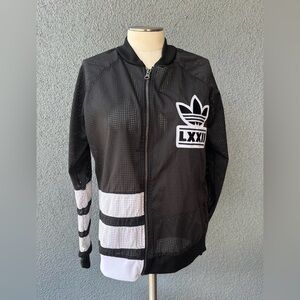 Adidas Originals Trefoil LXXII Mesh Track Jacket Black White Women’s M